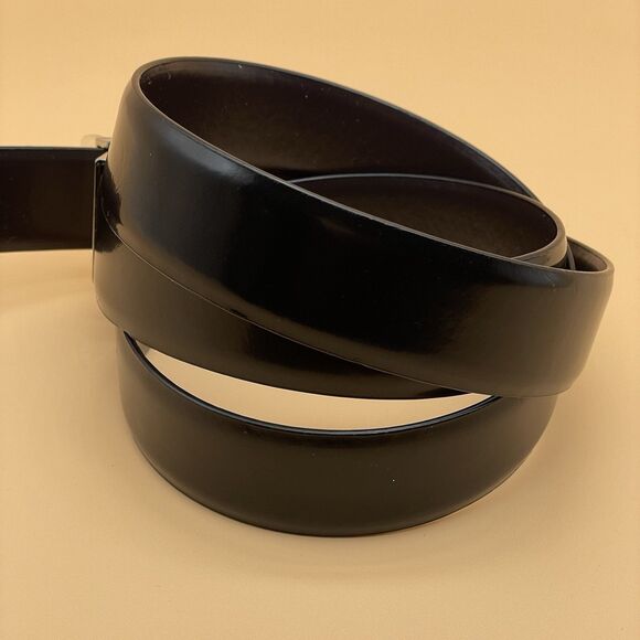 Calvin Klein CK Reversible Dress Belt Men's 40-42 Black & Brown - Picture 3 of 14